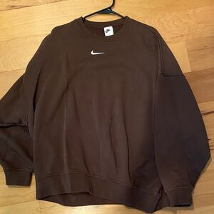 Nike Men's Chocolate Crewneck Sweater